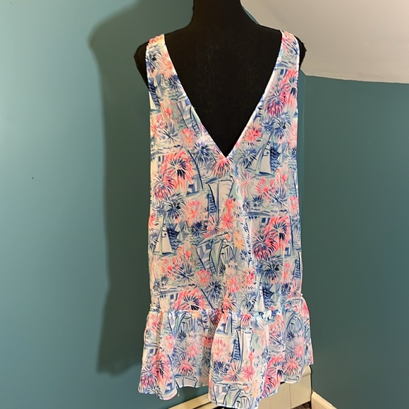 Lilly Pulitzer Blue and Pink Dress or Swim Coverup - Picture 9 of 13